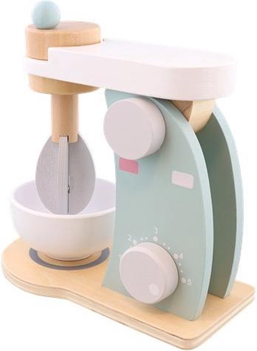 Blender voor kinderen | Hout | Speelgoed | Duurzaam | Speelkeuken | Met bewegende onderdelen | Keuken l Kids | Cadeau | Keuken Accessoires | Bezigheid l Thuis spelen | 18M+ | FSC Keurmerk